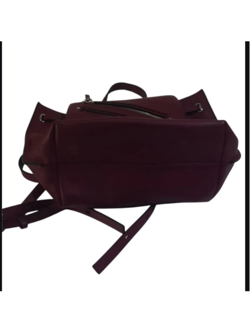 Marc Jacobs New York Zip Burgundy/Bordeaux Leather Backpack Women's EUC